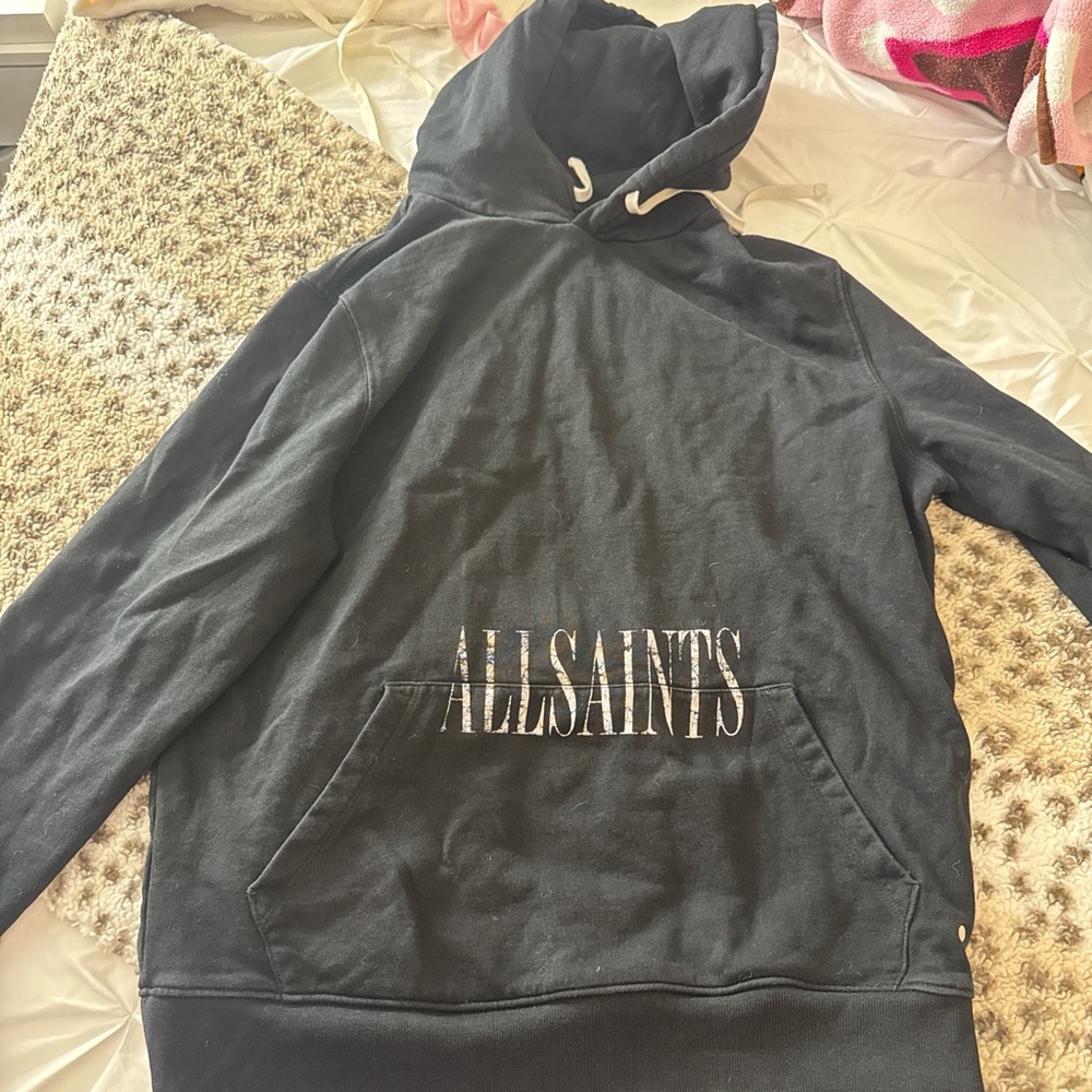 All Saints Charcoal Hoodie